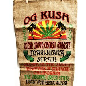 OG Kush Novelty Burlap Bag